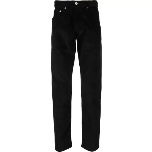 Schwarze Straight-Leg Jeans mit mittelhoher Taille , Herren, Größe: W30 - Paul Smith - Modalova