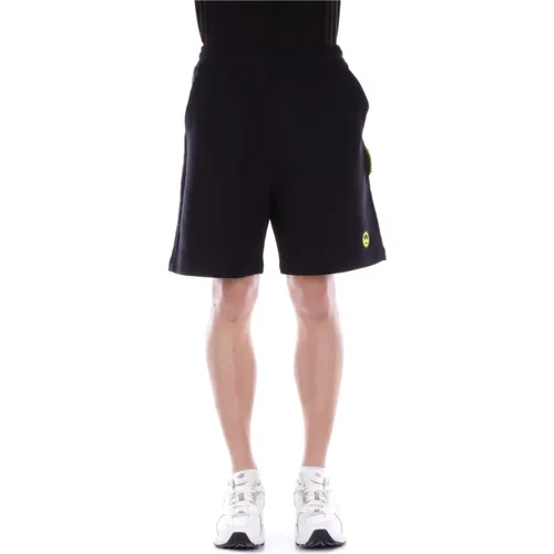 Schwarze Shorts mit Seitentaschen,Schwarze Baumwoll-Jersey-Shorts - Barrow - Modalova