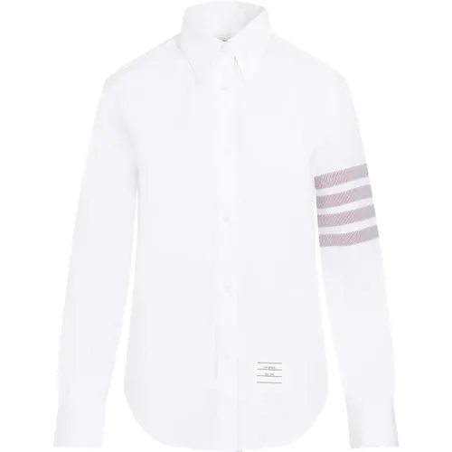 Point Collar Shirt with Stripes , female, Sizes: 2XS, S, XS - Thom Browne - Modalova