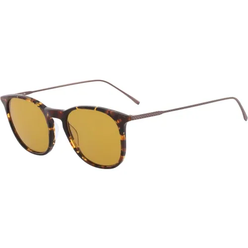 Stilvolle Sonnenbrille mit gelber Zeiss-Linse , Herren, Größe: 52 MM - Lacoste - Modalova