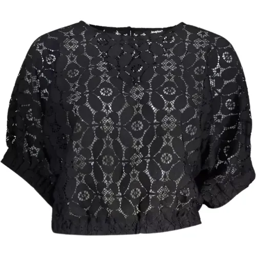 Flowy Batwing Sleeve Blouse , Damen, Größe: L - Desigual - Modalova