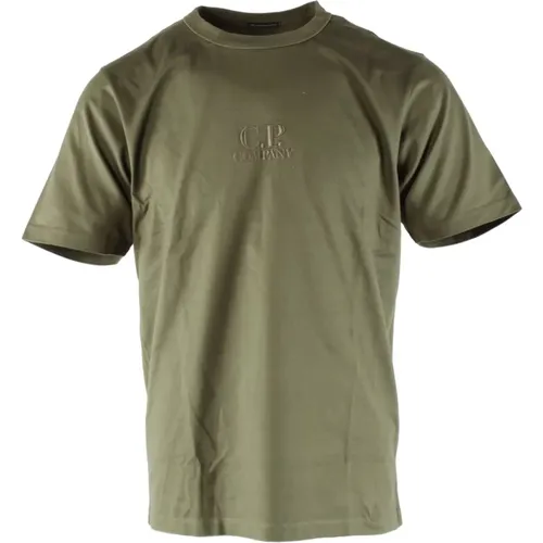 Mercerized Jersey T-shirt for Men , male, Sizes: L - C.P. Company - Modalova