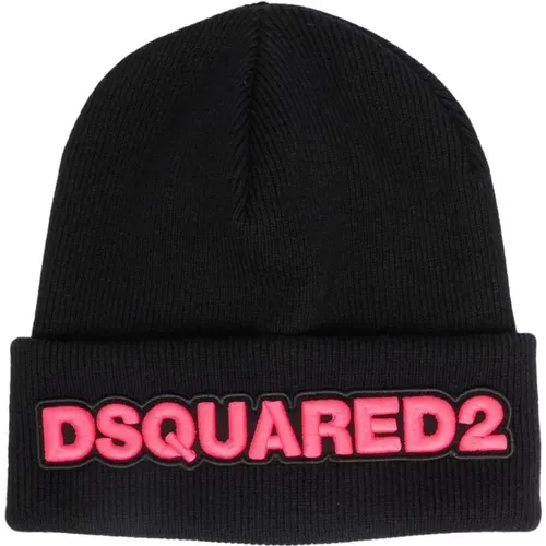 Knit Hat - Stylish and Warm , female, Sizes: ONE SIZE - Dsquared2 - Modalova