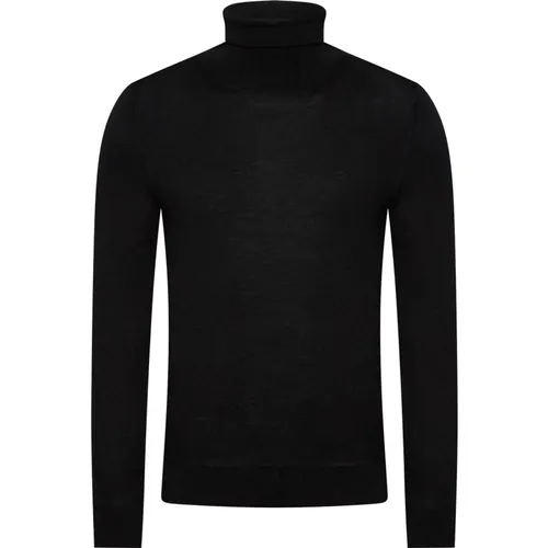 Men's Merino Wool Turtleneck Sweater , male, Sizes: M, L, XL - Calvin Klein - Modalova