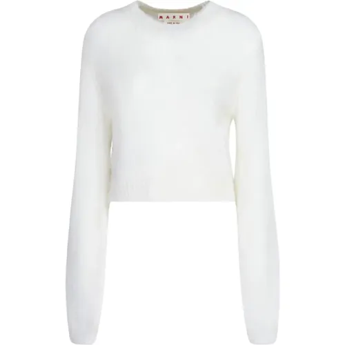 Brushed Mohair Sweater , female, Sizes: XS, S - Marni - Modalova