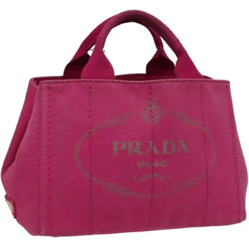 Pre-owned Canvas handbags , female, Sizes: ONE SIZE - Prada Vintage - Modalova