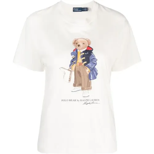 Polo Bear T-Shirt , Damen, Größe: XS - Ralph Lauren - Modalova