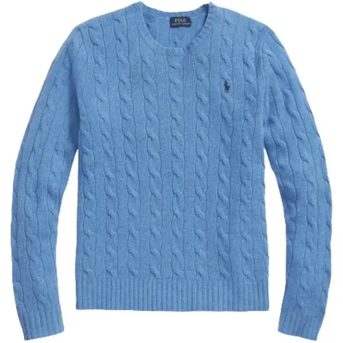 Julianna Twist Knit Cashmere Sweater Lake , female, Sizes: M - Polo Ralph Lauren - Modalova