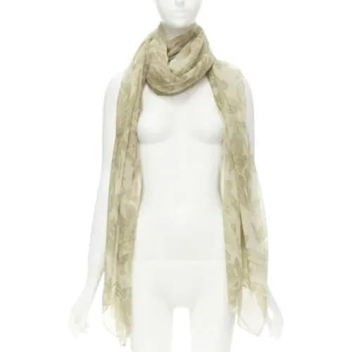 Pre-owned Silk scarves , female, Sizes: ONE SIZE - Armani Pre-owned - Modalova