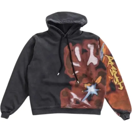 Graphic Hoodie with Red Print , male, Sizes: XS - Ambush - Modalova