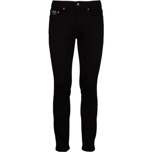 Einfarbige Skinny Jeans , Herren, Größe: W28 - Versace Jeans Couture - Modalova