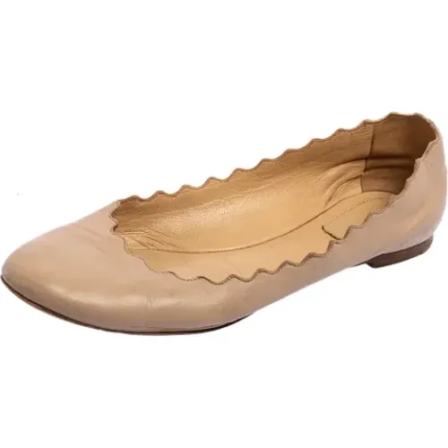 Pre-owned Leather flats , female, Sizes: 3 UK - Chloé Pre-owned - Modalova