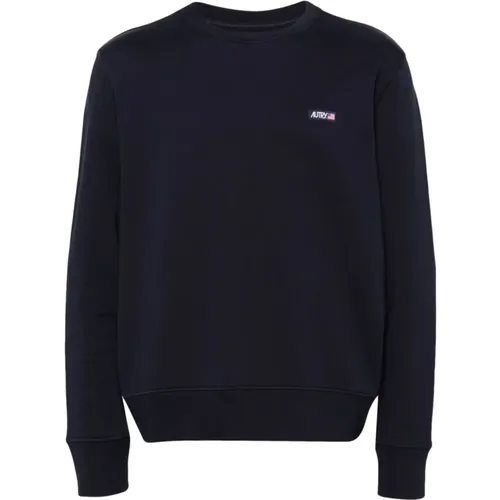 Sweatshirts,Baumwollpullover für Herren,Sweatshirt mit Logo Label aus Baumwoll-French-Terry - Autry - Modalova
