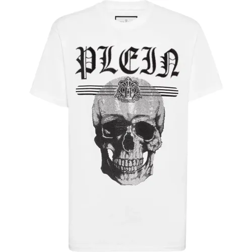 Stylish T-Shirt with Unique Design , male, Sizes: 2XL, L, XL, 4XL, 3XL - Philipp Plein - Modalova