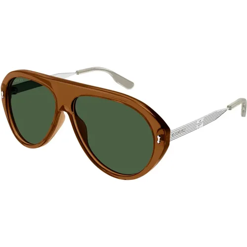 Gold/Green Sunglasses,Gold/Gelbe Sonnenbrille,Gold/Graue Sonnenbrille - Gucci - Modalova