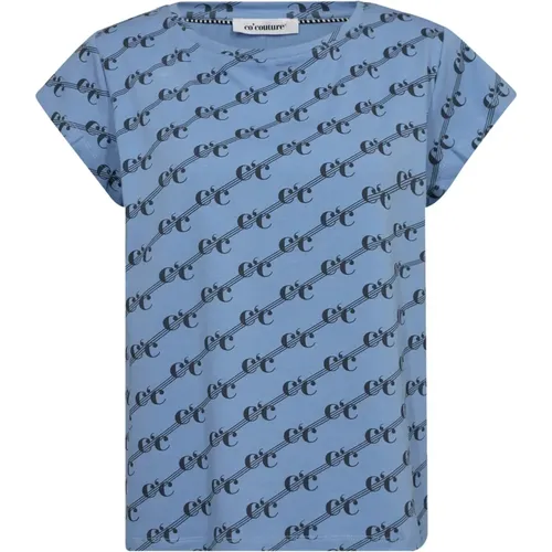 Logo Print Tee Pale , Damen, Größe: L - Co'Couture - Modalova