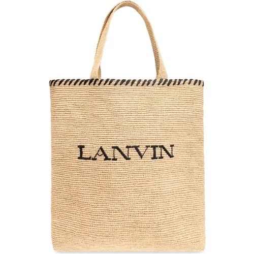 Woven shopper bag , female, Sizes: ONE SIZE - Lanvin - Modalova