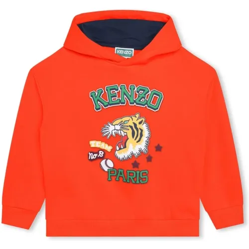 Orange Tiger Kapuzenpullover Kenzo - Kenzo - Modalova