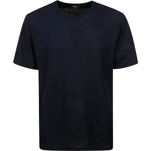 Blaues Ss23 Herren T-Shirt - Stilvolles Upgrade - Herno - Modalova