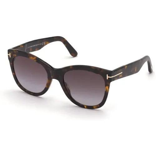 Stylische Sonnenbrille,Wallace Sonnenbrille Schwarz Gradient Rauch - Tom Ford - Modalova