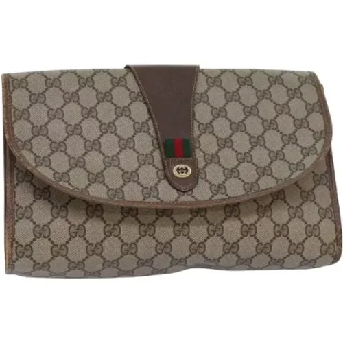 Pre-owned Leather clutches , female, Sizes: ONE SIZE - Gucci Vintage - Modalova