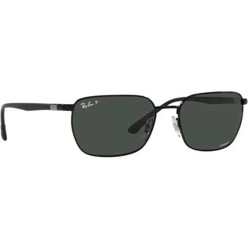Chromance 3684Ch Sunglasses - Steel, Dark Grey Lens , unisex, Sizes: 58 MM - Ray-Ban - Modalova