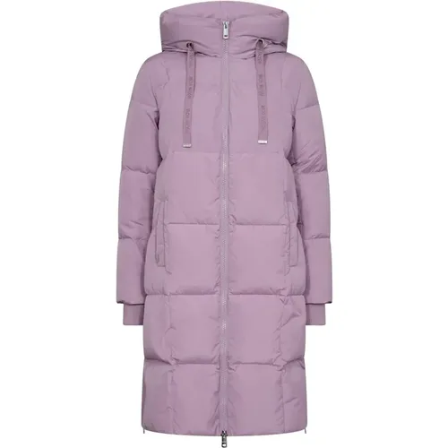 Long Down Coat Lavender Herb , female, Sizes: 2XL, S, M, XL, XS, L - MOS MOSH - Modalova