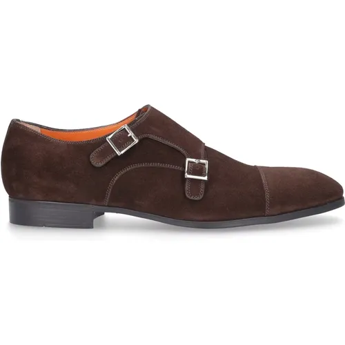 Business Shoes , male, Sizes: 6 1/2 UK, 6 UK - Santoni - Modalova
