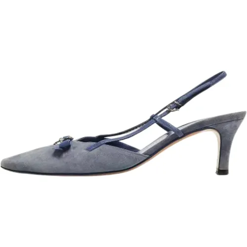 Pre-owned Suede heels , female, Sizes: 6 UK - Salvatore Ferragamo Pre-owned - Modalova