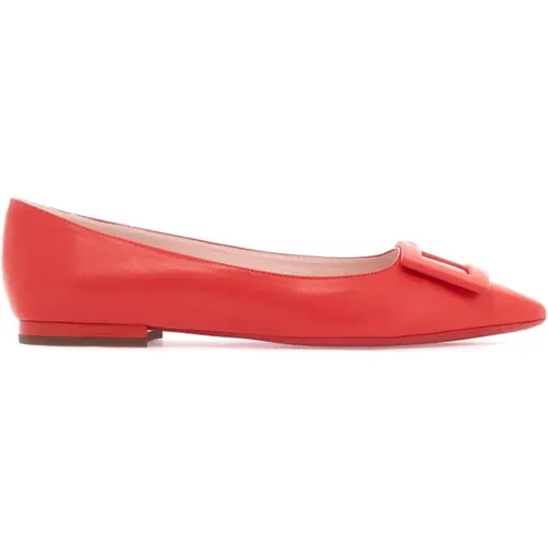 Iconic RV buckle leather ballerina flats , female, Sizes: 5 UK, 3 UK, 7 UK, 4 UK, 6 UK - Roger Vivier - Modalova