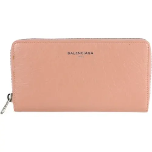 Pre-owned Leather Wallet , female, Sizes: ONE SIZE - Balenciaga Vintage - Modalova