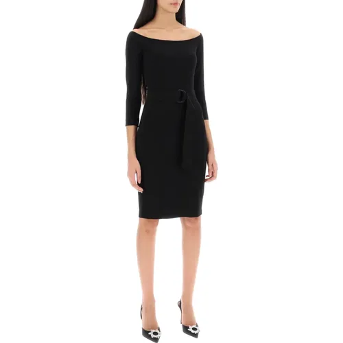 Elegantes Jersey-Knielanges Kleid , Damen, Größe: M - Norma Kamali - Modalova