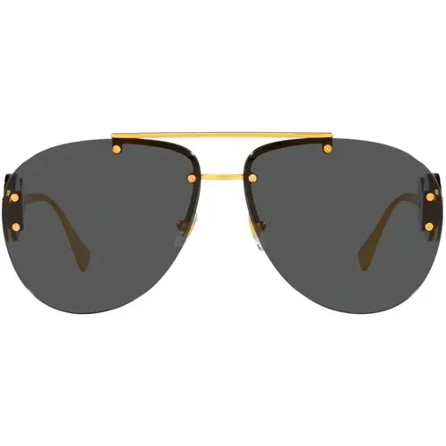 Rock Icons Sonnenbrille , Damen, Größe: 63 MM - Versace - Modalova