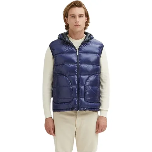 Reversible Hooded Vest Zip Closure , male, Sizes: M, 2XL, L, XL - Centogrammi - Modalova