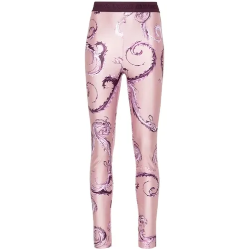 Rosa Leggings für Frauen Aw24 - Versace Jeans Couture - Modalova