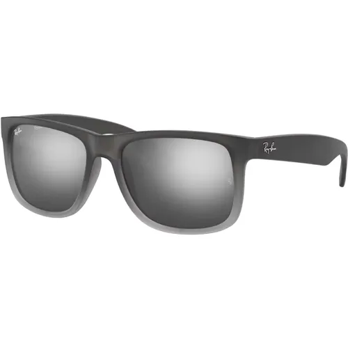 Justin Sunglasses in Grey Gradient , male, Sizes: 55 MM - Ray-Ban - Modalova