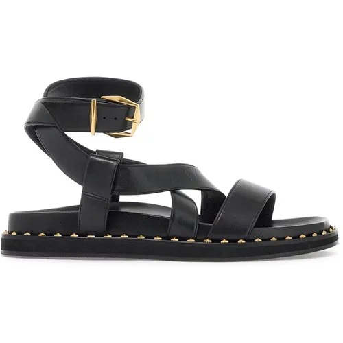 Flache Blaise Sandalen mit Diamant Schnalle , Damen, Größe: 36 EU - Jimmy Choo - Modalova