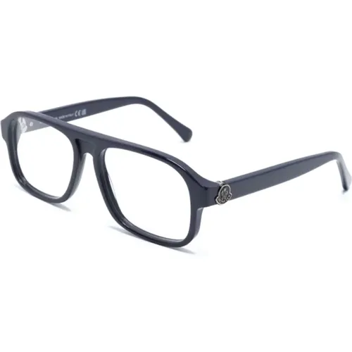 Blaue Optische Brille Stilvoll und vielseitig - Moncler - Modalova
