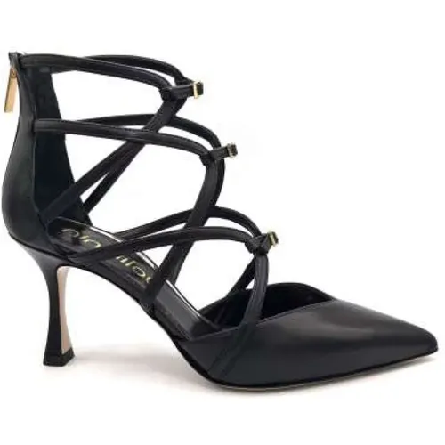 Leather Strappy Heels , female, Sizes: 3 UK, 7 UK - Ninalilou - Modalova