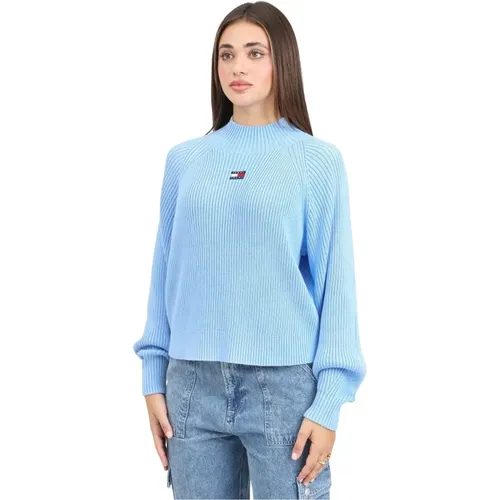 Celeste Ballonärmel Pullover , Damen, Größe: L - Tommy Jeans - Modalova