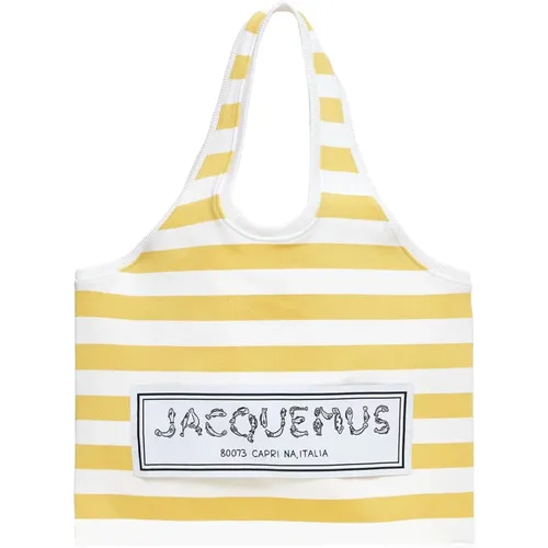 Striped Knit Tote Bag , female, Sizes: ONE SIZE - Jacquemus - Modalova