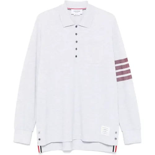 Polo Shirt with 4-Stripe Detail , male, Sizes: XL, S, L, M - Thom Browne - Modalova