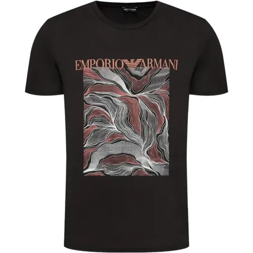 Stylish T-shirt with Logo Print , male, Sizes: M, XL - Emporio Armani - Modalova