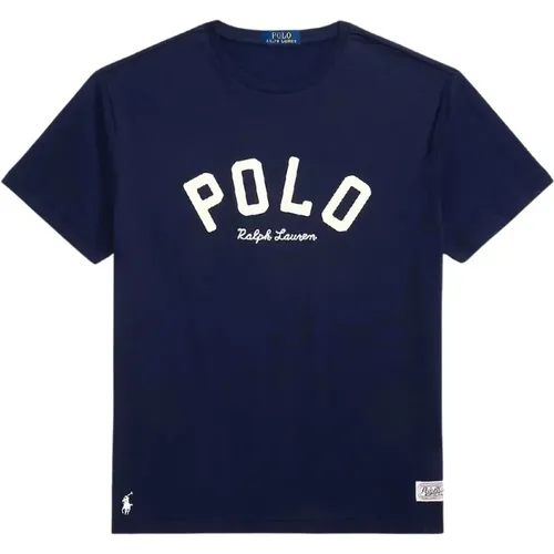 Navyblaues Hemd mit Classic Fit Logo , Herren, Größe: L - Ralph Lauren - Modalova