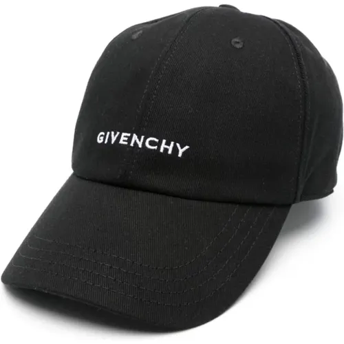 Schwarze Baumwollmischung Twill Gewebe Baseballkappe , Herren, Größe: ONE Size - Givenchy - Modalova