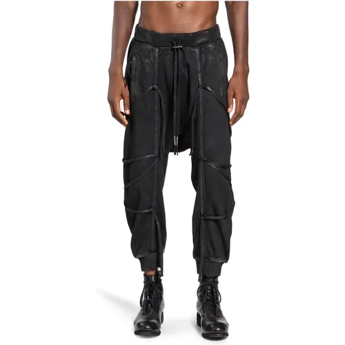 Coated Cotton Sweatpants , male, Sizes: L - Boris Bidjan Saberi - Modalova