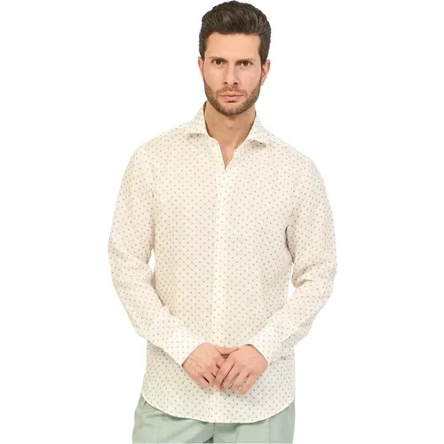 White Linen Shirt H-Joe Model , male, Sizes: 5XL, 2XL, XL - Hugo Boss - Modalova