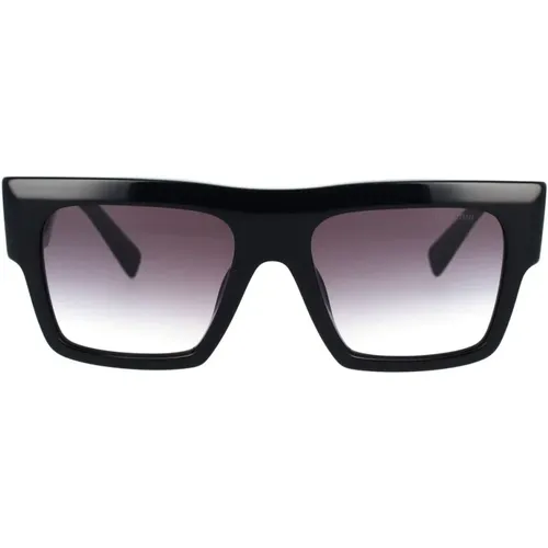 Chic Oversize Square Sunglasses , female, Sizes: 55 MM - Miu Miu - Modalova