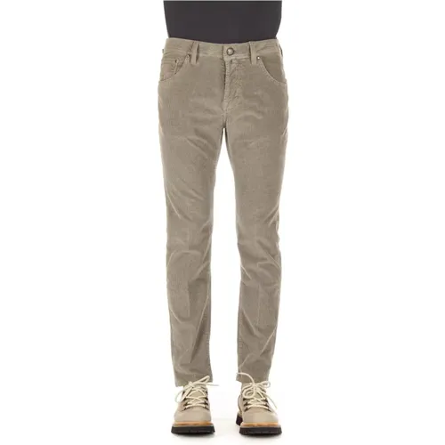 Dove Grey 5-Pocket Pants , male, Sizes: W33, W32 - Jacob Cohën - Modalova