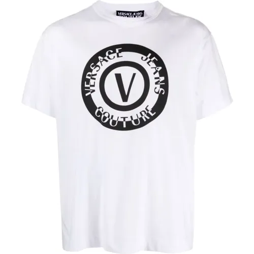 Mens Clothing T-Shirts Polos Ss24 , male, Sizes: 2XL, L, S, M, XL - Versace Jeans Couture - Modalova